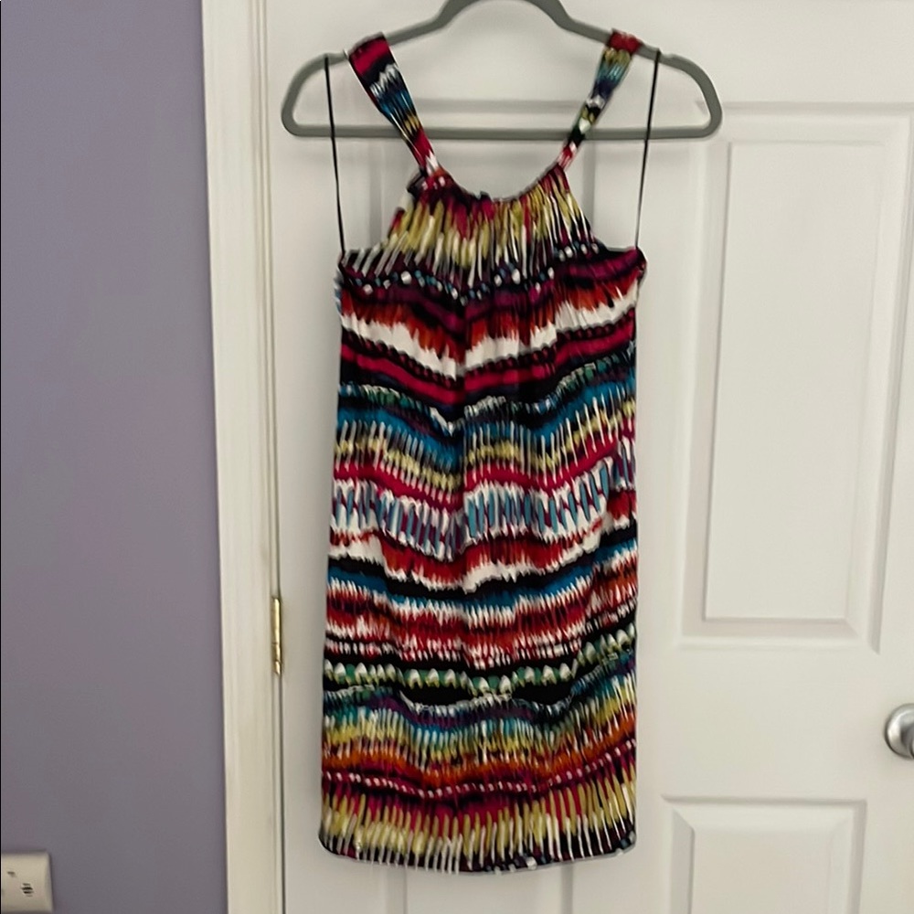 Spense Petite- Multicolor Striped Women's Dress